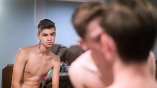 Nasty gay teen boys love wet bareback group sex